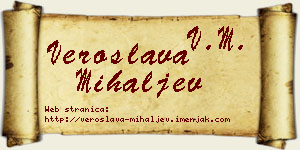Veroslava Mihaljev vizit kartica